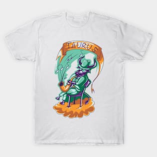 Zodiac Taurus Cartoon T-Shirt